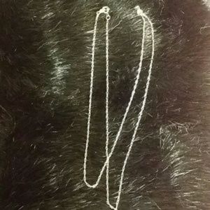 10k white gold necklace chain 18"